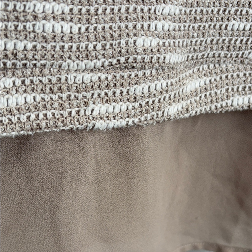 Doe & Rae Textured Beige Sweater - Picture 4 of 10